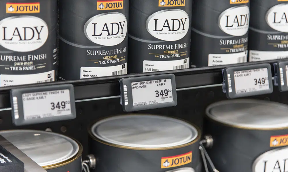 Med vores fuldgrafiske elektroniske hyldeforkanter kan du ændre priser og tilbud på få sekunder - på tværs af hele din butik eller en hel butikskæde. Med den seneste epd displayteknologi, kan vores fuldgrafiske hyldeforkanter reducere genskin og er synlige tæt på 180°.