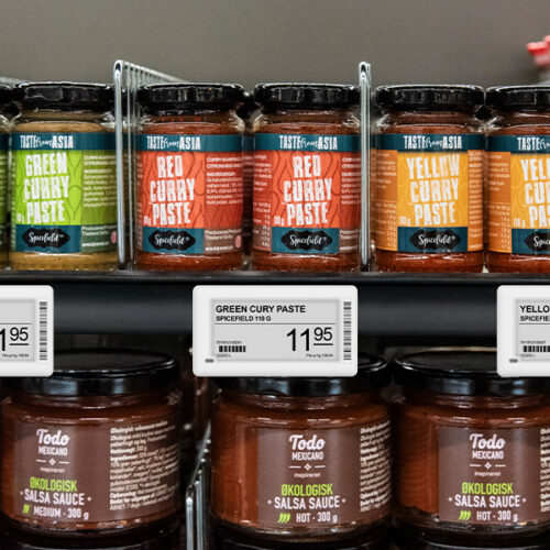 Med våre helgrafiske elektroniske hylleetiketter kan du endre priser og tilbud på sekunder - i hele butikken eller butikkjeden din. Med den nyeste epd-skjermteknologien kan våre helgrafiske hylleetiketter redusere gjenskinn og er synlige opptil 180°.