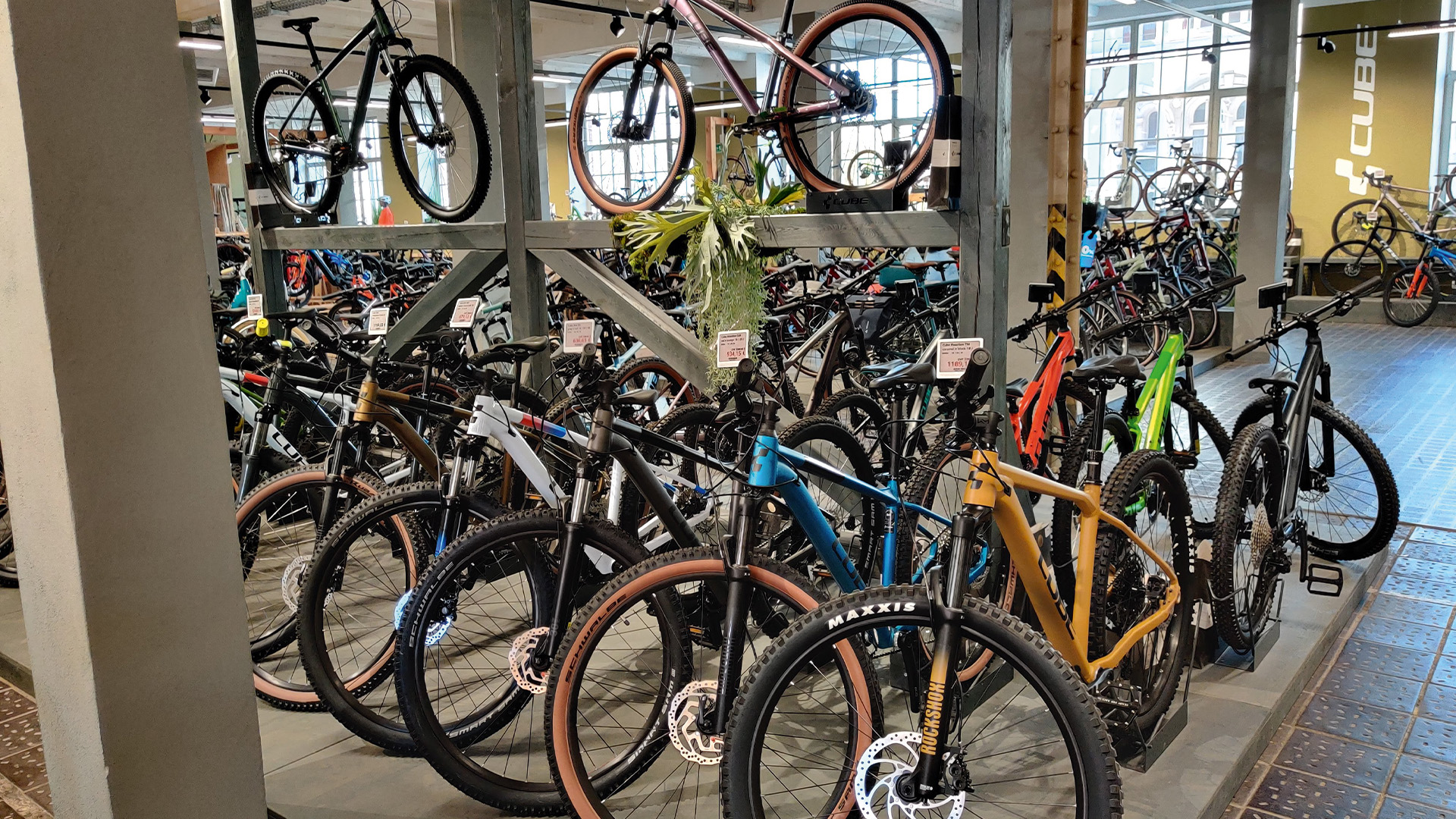 Cube store - cycling bert benefits from digital price tags