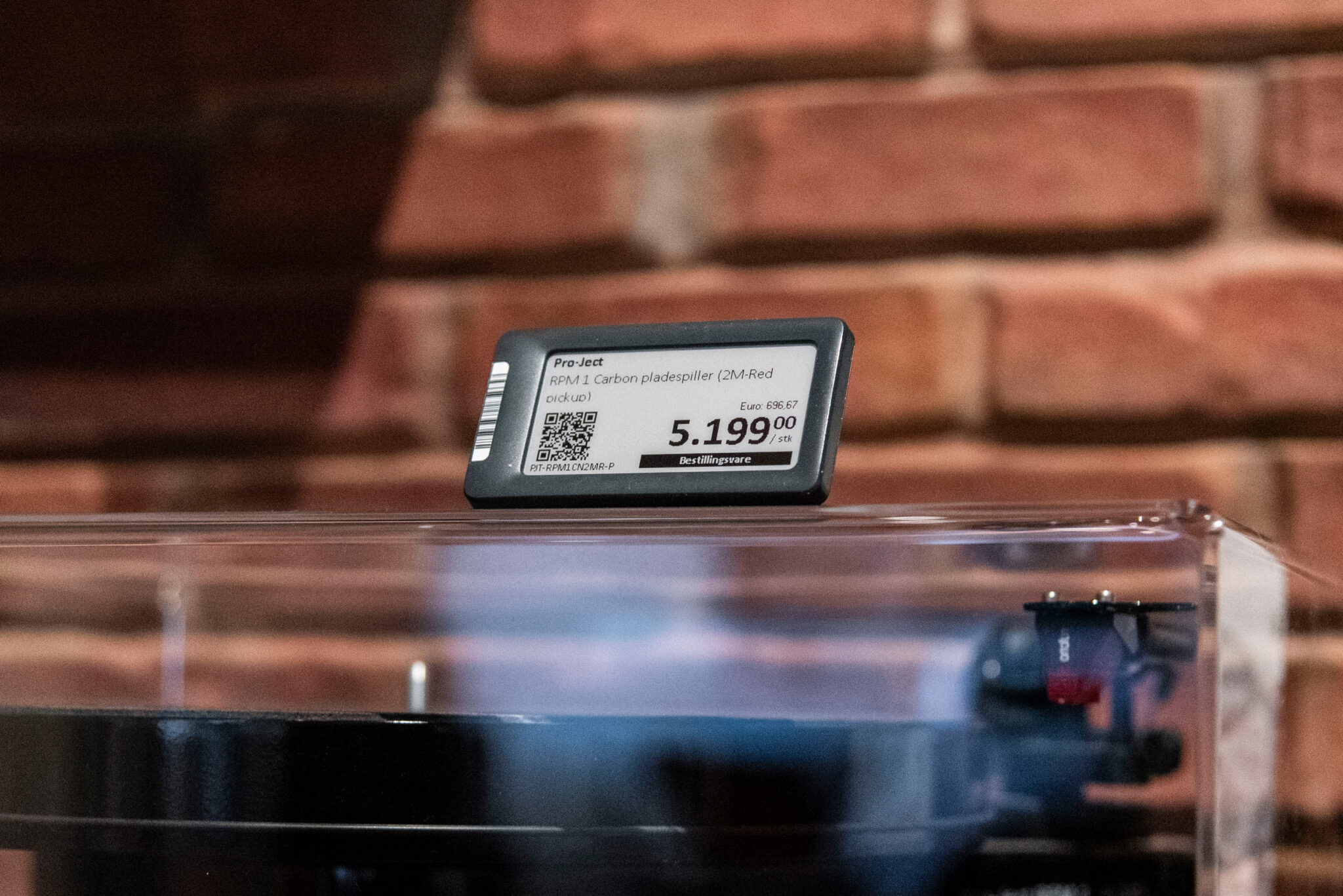 Qr-koder på elektroniska hyllkantsetiketter