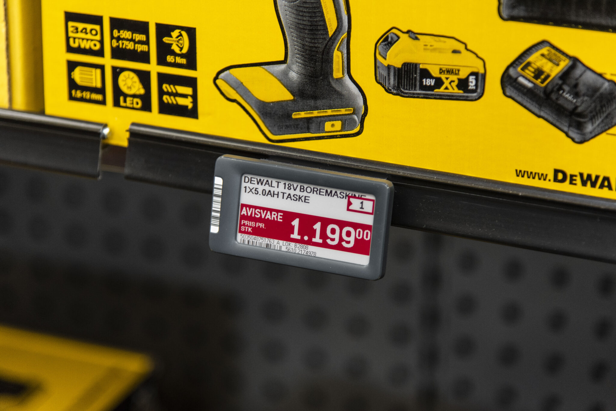 Produktstatus med elektroniska hyllkantsetiketter - beställda, utgående och lagerinformation i realtid