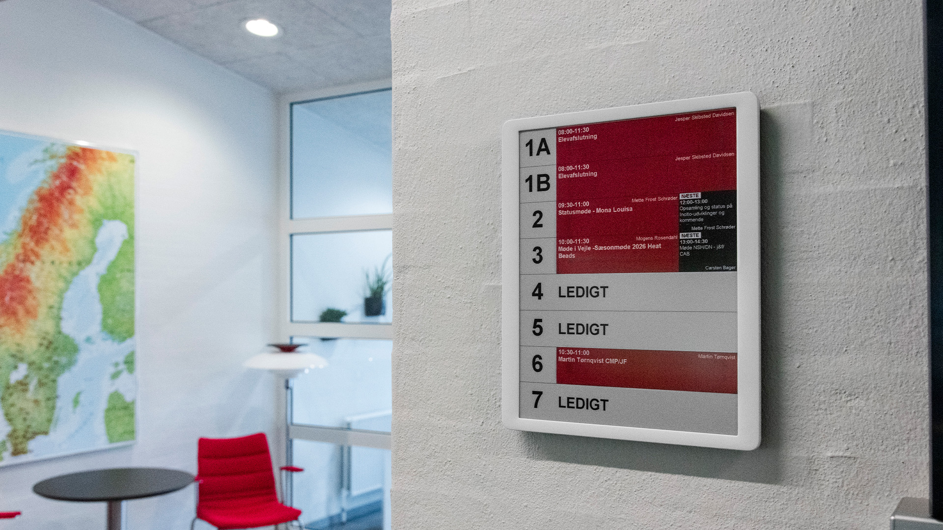 Digitalt overblik over mødelokaler hos jem & fix