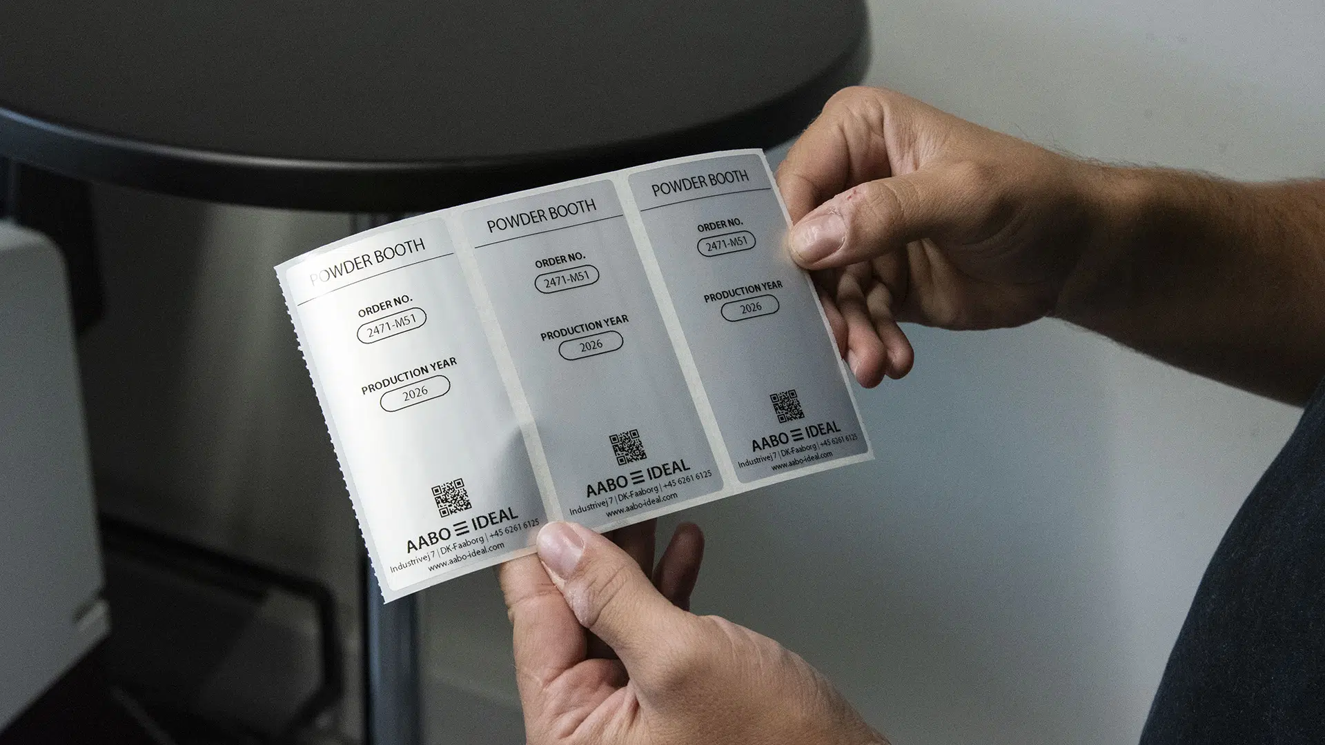 Aabo-ideal is one of europe’s leading manufacturers and suppliers of customised surface treatment systems. For a company with global exports, accurate labelling and traceability are a key part of quality assurance and help ensure efficient processes and reliable deliveries.